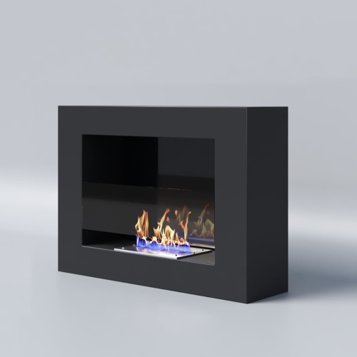 Биокамин "Русский огонь" Лайт 550N настенный с декоративным стеклом (стемалитом)