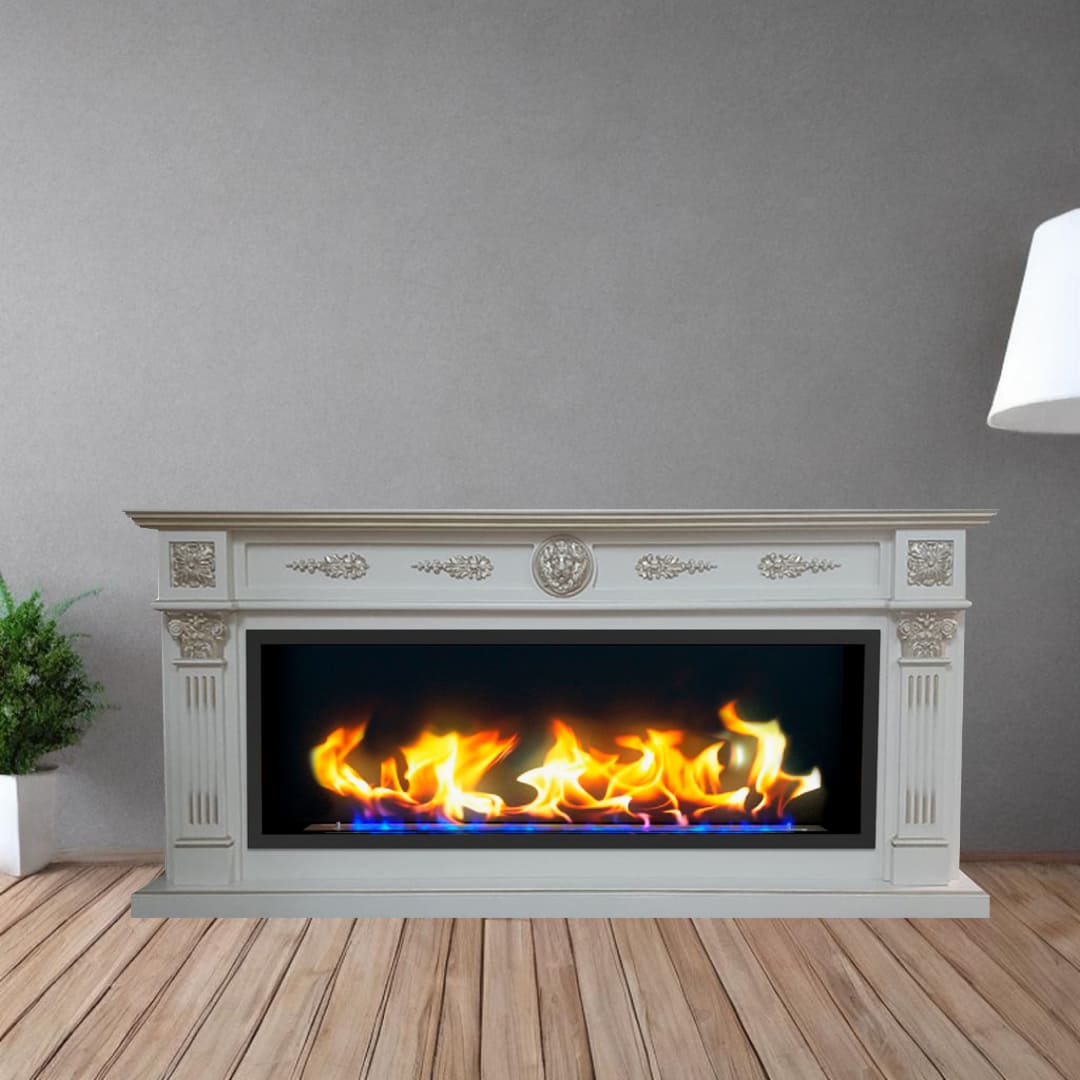 Биокамин в линейном портале "Русский огонь" Колизей с защитным и декоративным стеклом по цене 116 450 руб.