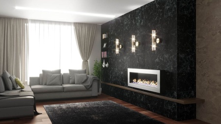 Биокамин "Русский огонь" Хай-тек 1300N настенный с защитным стеклом по цене 44 600 руб.