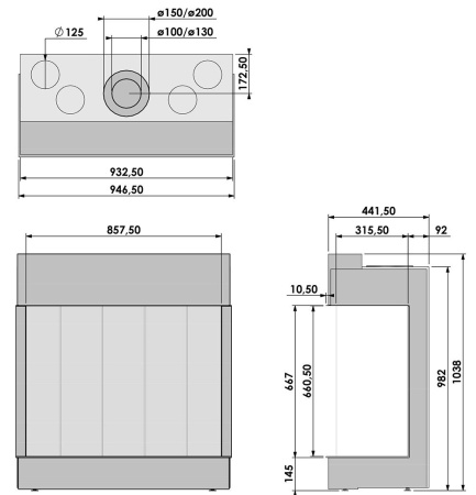 Газовый камин BellFires View Bell Derby 3